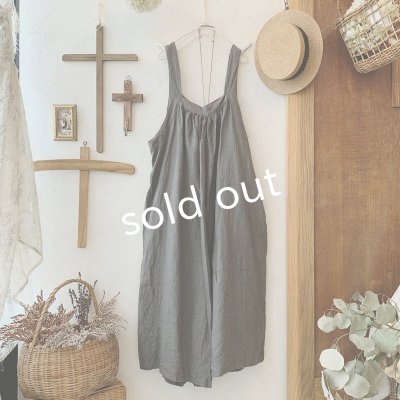 画像4: mifumi／pomサロペット・濃灰