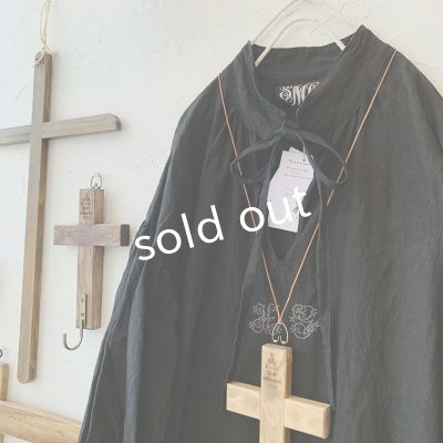 画像3: mifumi／アトリエ刺繍ハンナドレス・黒