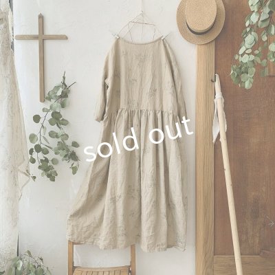 画像6: mifumi/hibinoワンピース・シャビー黒花