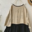 画像7: mifumi／hibinoワンピース・シャビー黒花×黒スカート