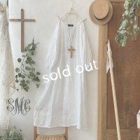 mifumi／ドロップショルダーボリュームpuffワンピース・森のぼーるオフ
