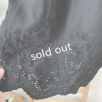 画像4: mifumi/ティアードぺちスカート・黒ベルレース