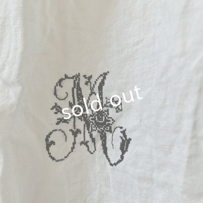 画像5: mifumi/タックとアトリエ刺繍のエプロン・オフ