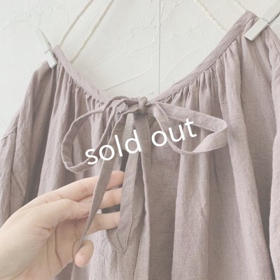 画像8: mifumi／アトリエ刺繍 森のオーバーワンピース・ライラック