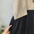 画像4: mifumi／hibinoワンピース・シャビー黒花×黒スカート