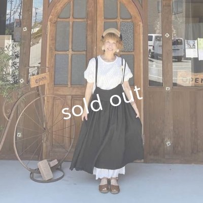 画像7: mifumi/ふたつりぼんのエプロンワンピース・こげ茶