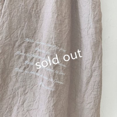 画像5: mifumi／アトリエ刺繍 森のオーバーワンピース・ライラック