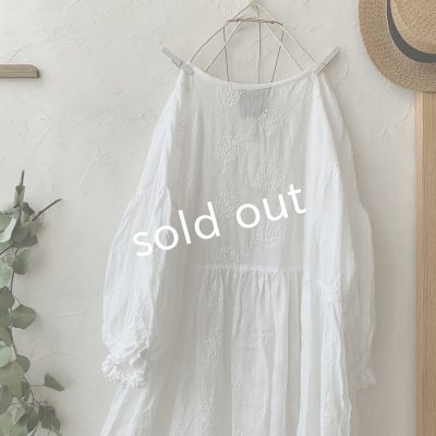 画像6: mifumi/ドロップショルダーボリュームpuffワンピース・森のぼーるオフ