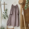 画像6: mifumi／アトリエ刺繍 森のオーバーワンピース・ライラック