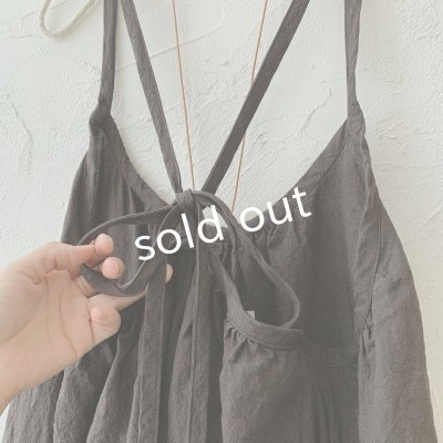 画像5: mifumi/ギャザーとりぼんのサスパンツ・こげ茶