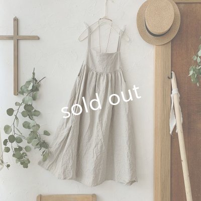 画像4: mifumi／ローラキャミエプロン・生成り