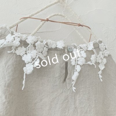 画像6: mifumi/おはなたちのブラウス・生成り