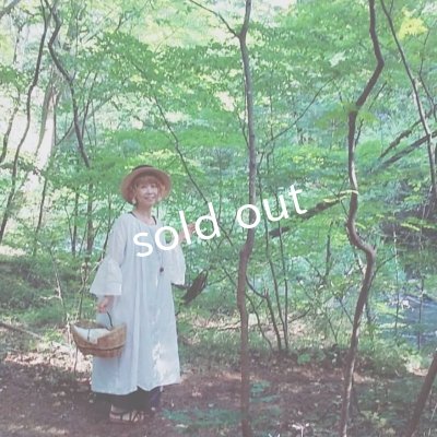 画像7: mifumi/アトリエ刺繍 森のオーバーワンピース・黒