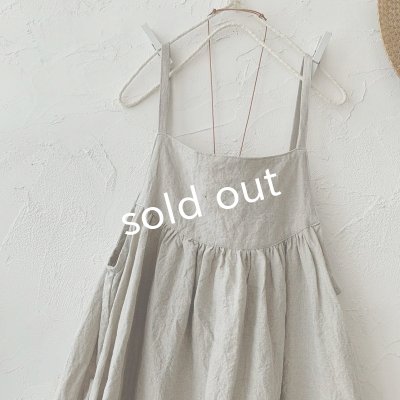 画像5: mifumi／ローラキャミエプロン・生成り