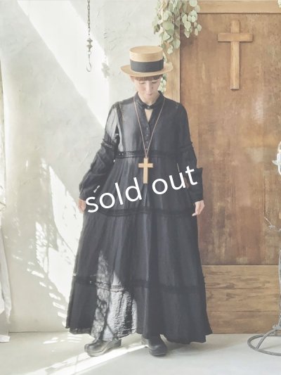 画像11: HALLELUJAH/1940's レースローブ・ブラック
