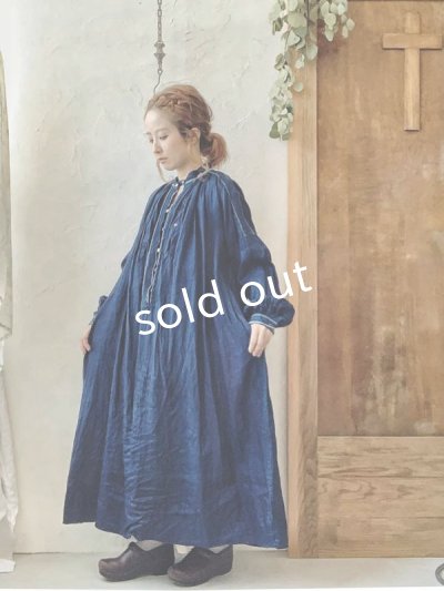 画像10: HALLELUJAH/1800's 羊飼いのローブ ハンドステッチ・インディゴ