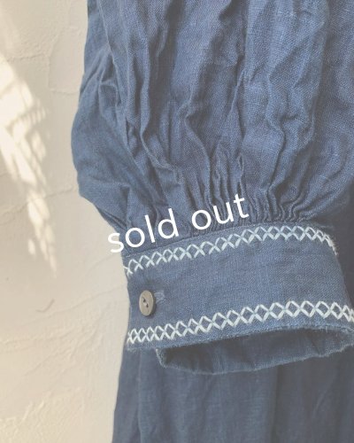 画像6: HALLELUJAH/1800's 羊飼いのローブ ハンドステッチ・インディゴ