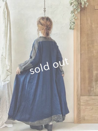 画像13: HALLELUJAH/1980's 羊飼いのローブ バイカラー・インディゴ