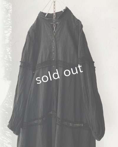 画像6: HALLELUJAH/1940's レースローブ・ブラック