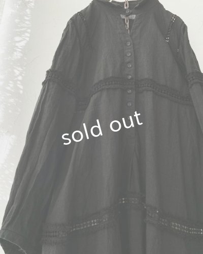 画像7: HALLELUJAH/1940's レースローブ・ブラック