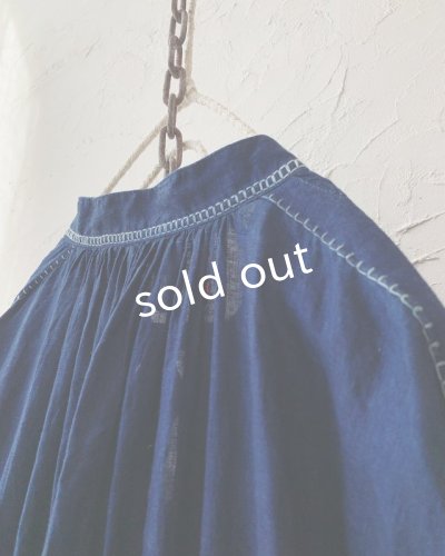 画像9: HALLELUJAH/1800's 羊飼いのローブ ハンドステッチ・インディゴ