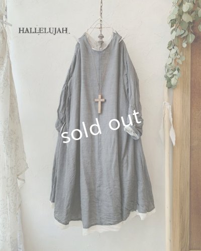 画像3: HALLELUJAH/羊飼いのローブ ガーゼ・グレー