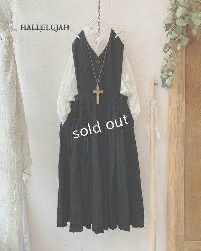 画像1: HALLELUJAH／ガチョウ番の少女のローブ・ブラック