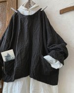 画像3: MARCHE' DE SOEUR／後ろりぼんショートプルオーバー・黒 (3)