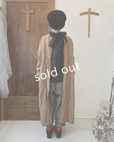 画像10: MARCHE' DE SOEUR／後ろりぼんワンピース・柿渋染め