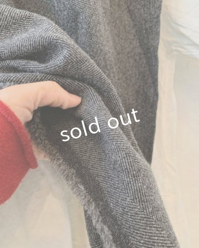 画像4: MARCHE' DE SOEUR／ウールへリンボンのポンチョ・杢チャコール