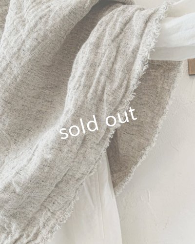画像5: MARCHE' DE SOEUR/ウールリネンのポンチョ・杢ナチュラル