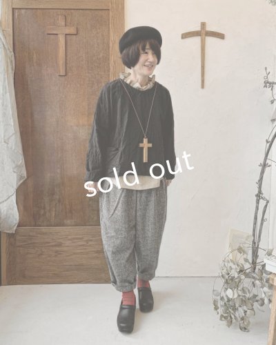 画像7: MARCHE' DE SOEUR／後ろりぼんショートプルオーバー・黒