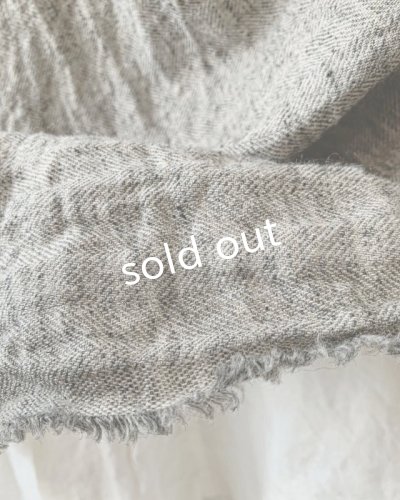 画像5: MARCHE' DE SOEUR/ウールリネンのポンチョ・杢グレー