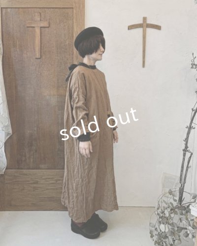 画像9: MARCHE' DE SOEUR／後ろりぼんワンピース・柿渋染め