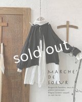 MARCHE' DE SOEUR／後ろりぼんショートプルオーバー・黒