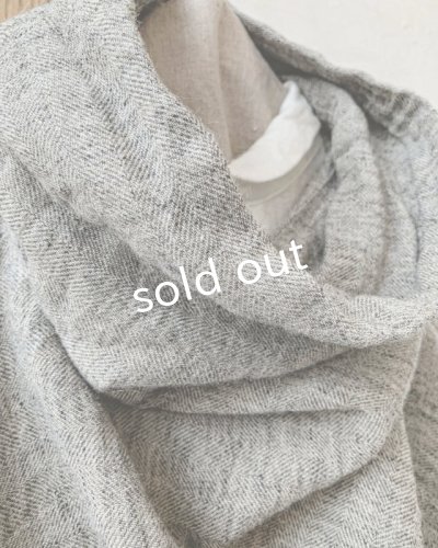 画像4: MARCHE' DE SOEUR/ウールリネンのポンチョ・杢グレー