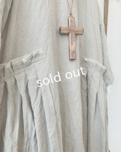 画像4: MARCHE' DE SOEUR／サイドタックワンピース・ハードマンズリネン