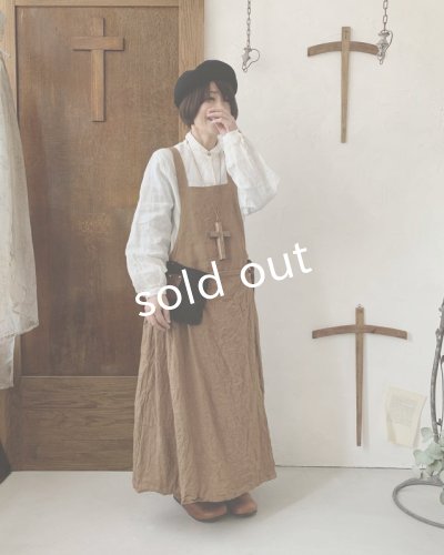 画像11: MARCHE' DE SOEUR/種蒔のエプロン・柿渋染め