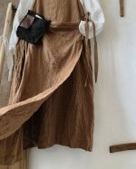 画像6: MARCHE' DE SOEUR／種蒔のエプロン・柿渋染め (6)
