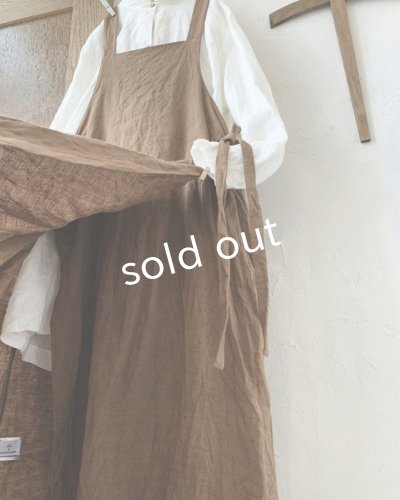 画像7: MARCHE' DE SOEUR/種蒔のエプロン・柿渋染め