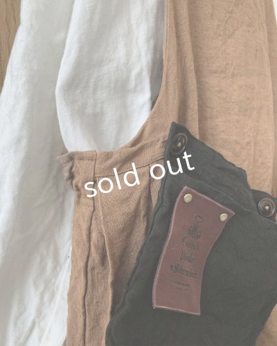 画像4: MARCHE' DE SOEUR/種蒔のエプロン・柿渋染め