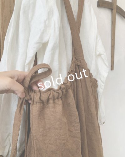 画像9: MARCHE' DE SOEUR/種蒔のエプロン・柿渋染め