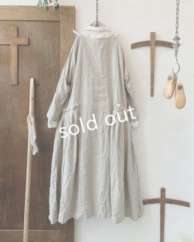 画像8: MARCHE' DE SOEUR／サイドタックワンピース・ハードマンズリネン