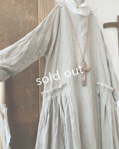 画像3: MARCHE' DE SOEUR／サイドタックワンピース・ハードマンズリネン