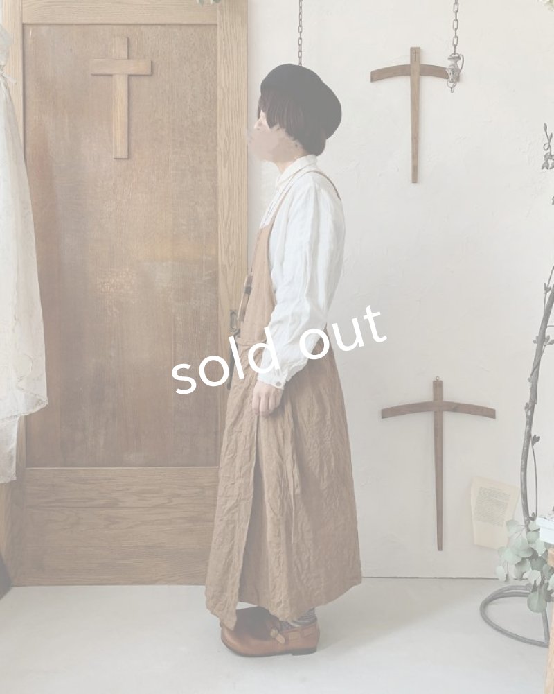 画像13: MARCHE' DE SOEUR／種蒔のエプロン・柿渋染め (13)