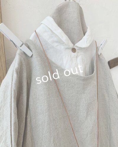 画像6: MARCHE' DE SOEUR／サイドタックワンピース・ハードマンズリネン