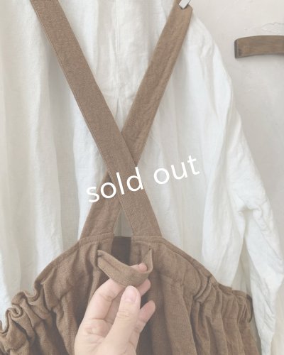 画像10: MARCHE' DE SOEUR/種蒔のエプロン・柿渋染め