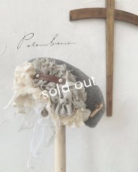 pollenbienco／アンティークレースのベレー・C