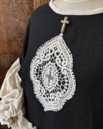 画像6: MARCHE' DE SOEUR／ブルターニュの少女のドレス・black (6)