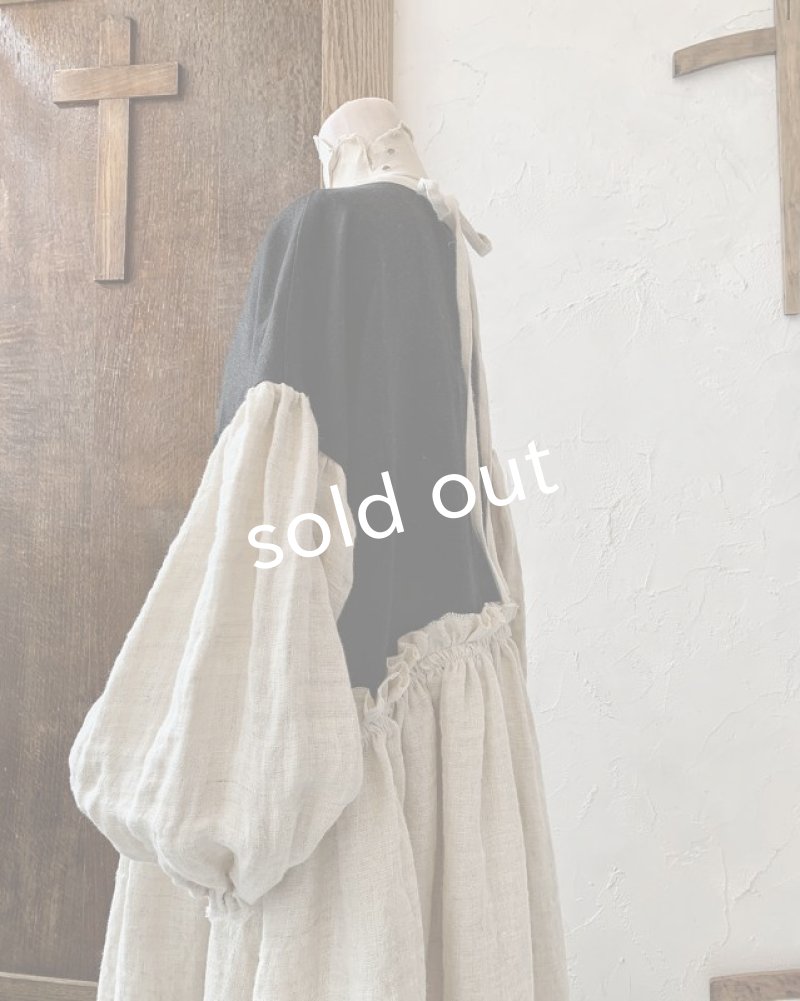 画像8: MARCHE' DE SOEUR／ブルターニュの少女のドレス・black (8)
